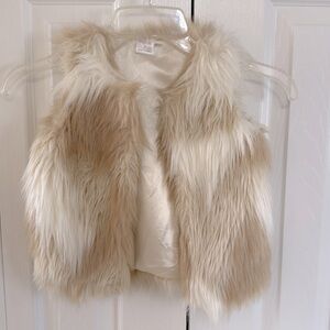 *LIKE NEW* Cre8ions Young Girl's Faux Fur Vest- 4Y